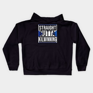 Straight Outta Kilwinning - Gift for Scot, Scotsmen, Scotswomen, From Kilwinning in Scotland Scottish Kids Hoodie